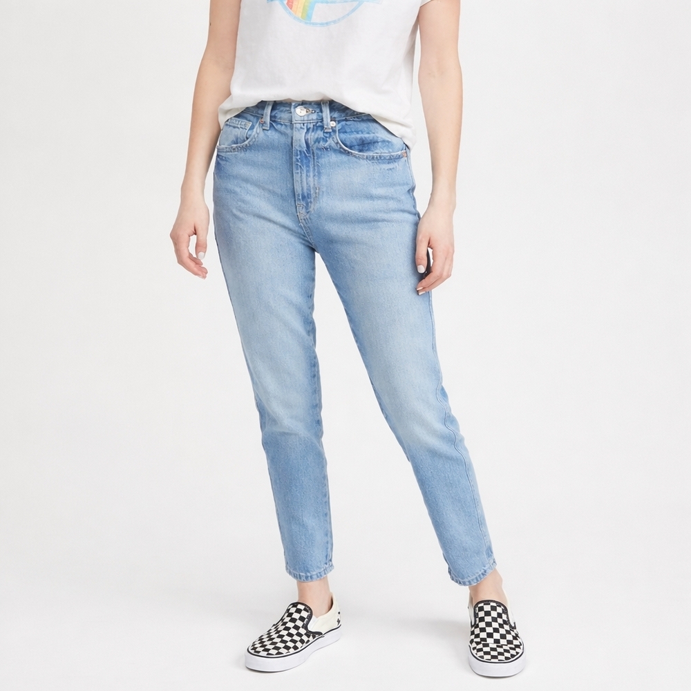 Free People We The Free Stovepipe Tapered Jeans High Rise Vintage Wash